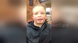 Newsflare Edit - Lil mans take on watching Monarch Aid!!!
