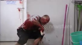 Tourist covered in blood arrested after 24 hour drinking binge