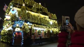 Britain's 'most festive pub' is decorated in 21,000 fairy lights for Christmas