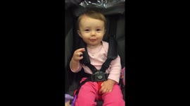Baby blows epic raspberries