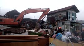 forced eviction House residents by PT. railway Indonesia