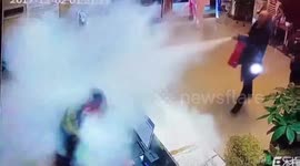 Man sprays hotel receptionist with extinguisher after dispute