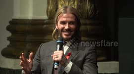 Beckham finally sees funny side of Ferguson's flying boot
