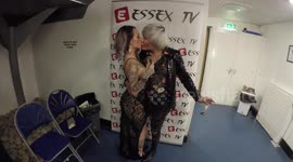 The Human Ken Doll Rodrigo Alves shares a passionate kiss with Ex Britain's Next Top Model contestant Crystal Foster
