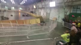 Go-kart racer spins out of control, hitting spectators