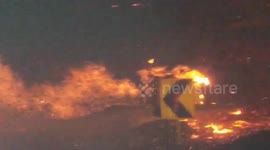 Terrifying eye-witness video from inside Ventura wildfire