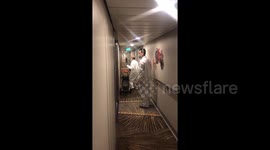Crew members spray ship after 200 passengers fall ill in gastro outbreak