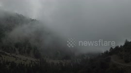 Flying a drone through clouds