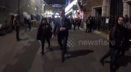 Nick Clegg out and about In the West End