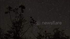 Beautiful star timelapse with shooting stars