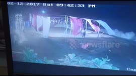 Dramatic moment Cyclone Ockhi disrupts beach wedding