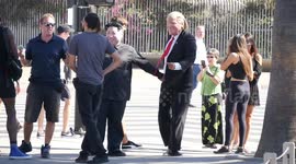 'Donald Trump' and 'Kim Jong-un' dancing