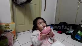 baby with yogurt part 2