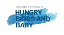 hungry birds, attacking baby