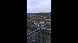 Person seriously injured in road traffic collision. High Wycombe, UK.