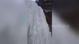 Newsflare Edit - frozen waterfall