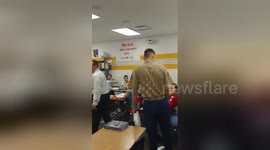 US marine surprises his little sister by showing up at her school