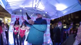 John Cleese has nightmare 'turning f******g lights on' at London Christmas market