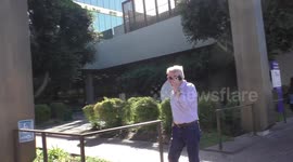 Harrison Ford seen for the 1st time after rescuing a woman in a car accident in Beverly Hills