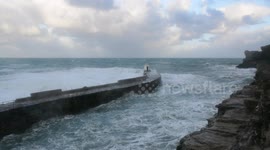 Storm Caroline hits Porthtreath #2