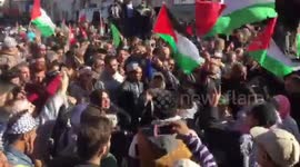Jordanian protesters burn Israeli flag after morning prayers