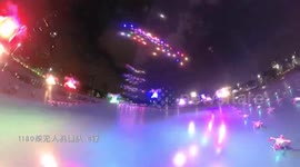 China shows off drone display at business forum