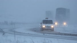 Snow Storm Vs Traffic On Glenshane Pass!