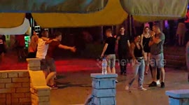 British tourists inhale laughing gas outside Corfu nightclub