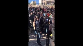 Tensions between Palestinians and Israeli security