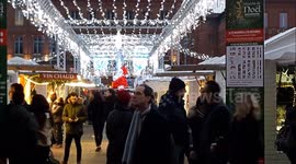 Les lumières du marché de Noël