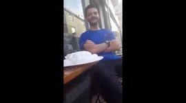Prank war - pub pie face