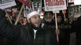 Protesters outside US Embassy in London condemn Trump's Jerusalem declaration