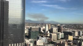 California Wildfires North of Downtown Los Angeles