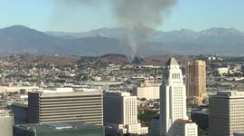 Wildfire near Downtown Los Angeles