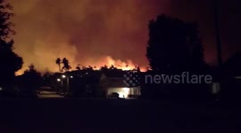 Thomas Fire - Raging Flames in Ventura