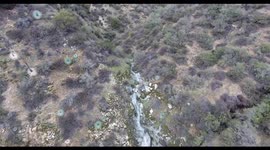 Drone footage of an extremely rare 300' waterfall in So Cal