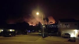 Thomas Fire Spreads in Ventura, California