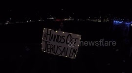 Protest against Donald trumps  jerusalem decision