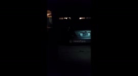 drunken fall while night skating