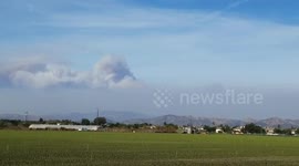 Thomas Fire Panaramic View from Oxnard