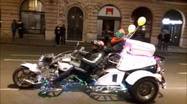 Le pére Noël motard / the father Christmas biker