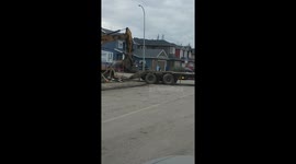 Man loding big buldzer by silf