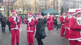 Dancing Santas 2