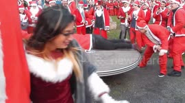 Santacon 2017: Santa's Get Spun In Playground