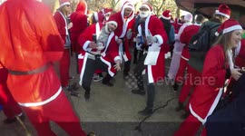 Santacon 2017: Lots Of Santa's In Shoreditch London
