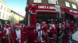 Santacon 2017: Santa's Walking Down Brick Lane