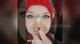 Newsflare Edit - Nose Dance! Twerking Christmas Elf