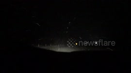 Wintery driving conditions