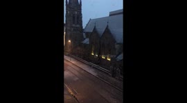 First snow in London