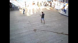 Dancing Drunk on Cruise Deck